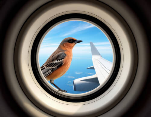 Взлетевший самолёт пришлось вернуть в аэропорт из-за столкновений с птицами