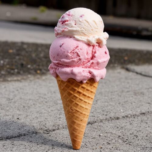 Мороженое серого цвета со вкусом бетона всех удивило