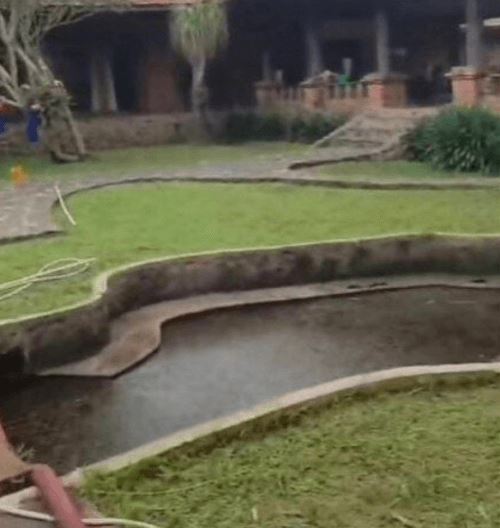 Пожарные осушили пруд, чтобы достать оттуда оброненный смартфон